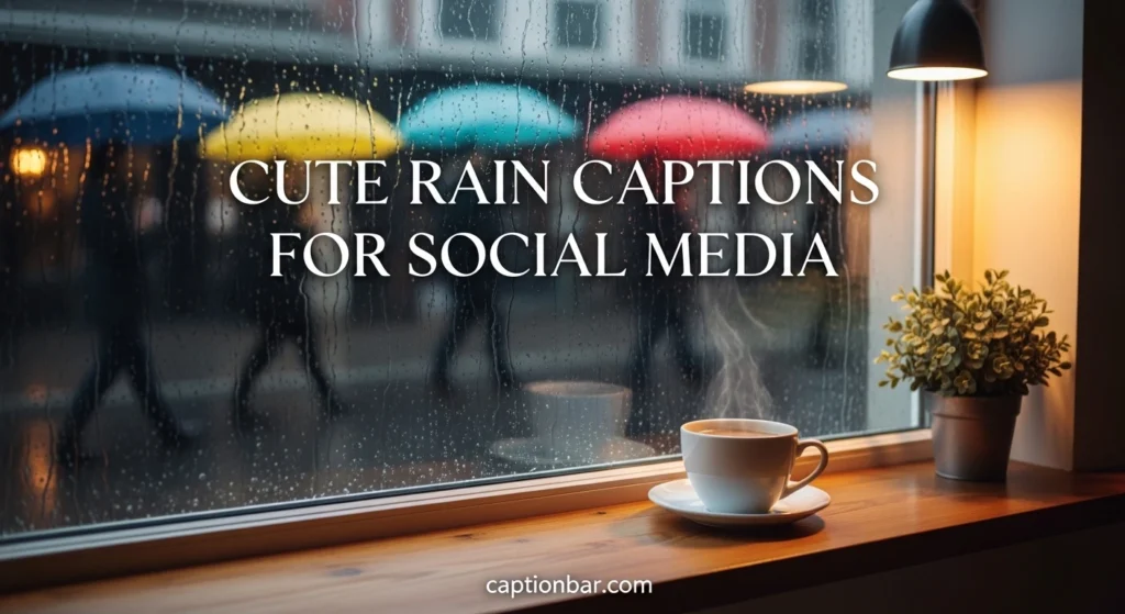 Cute Rain Captions for Social Media