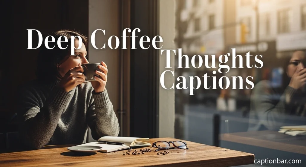 Deep Coffee Thoughts Captions