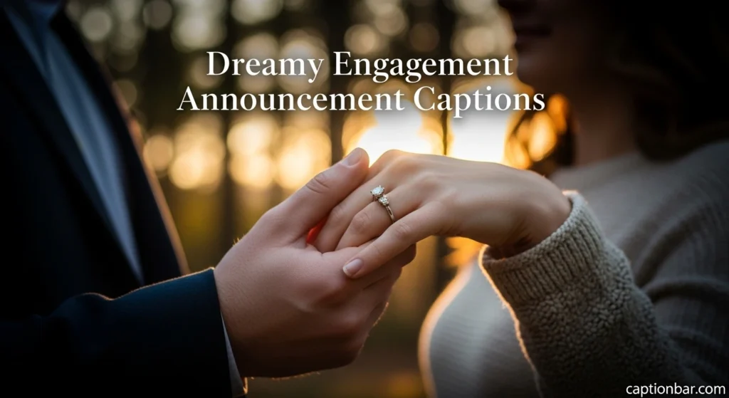 Dreamy Engagement Announcement Captions