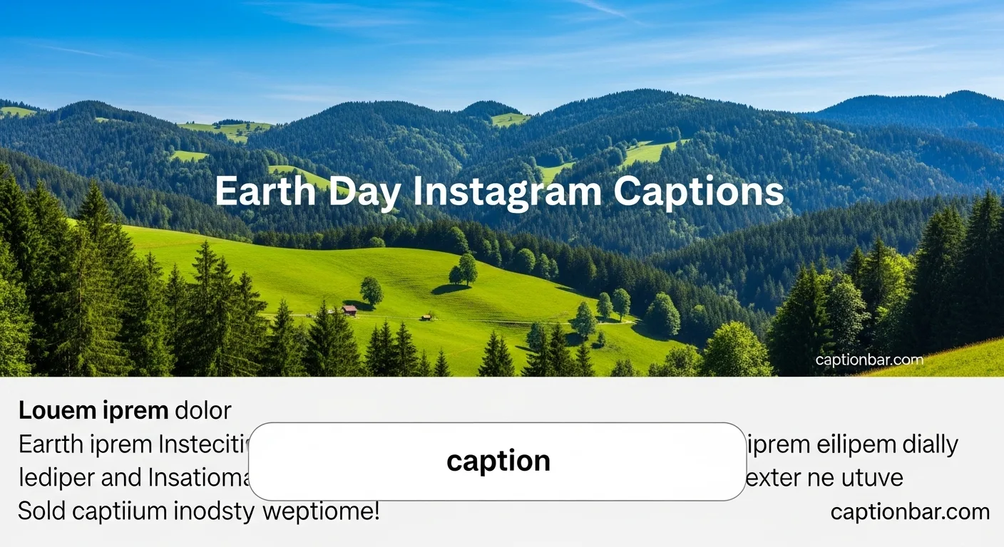 Earth Day Instagram Captions
