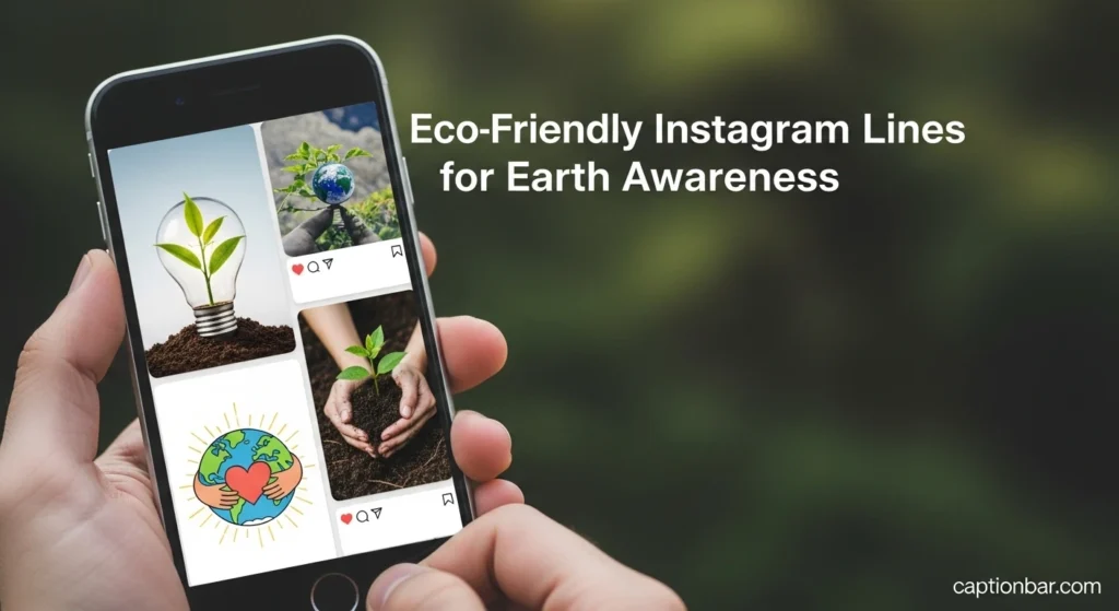 Eco-Friendly Instagram Lines for Earth Awareness