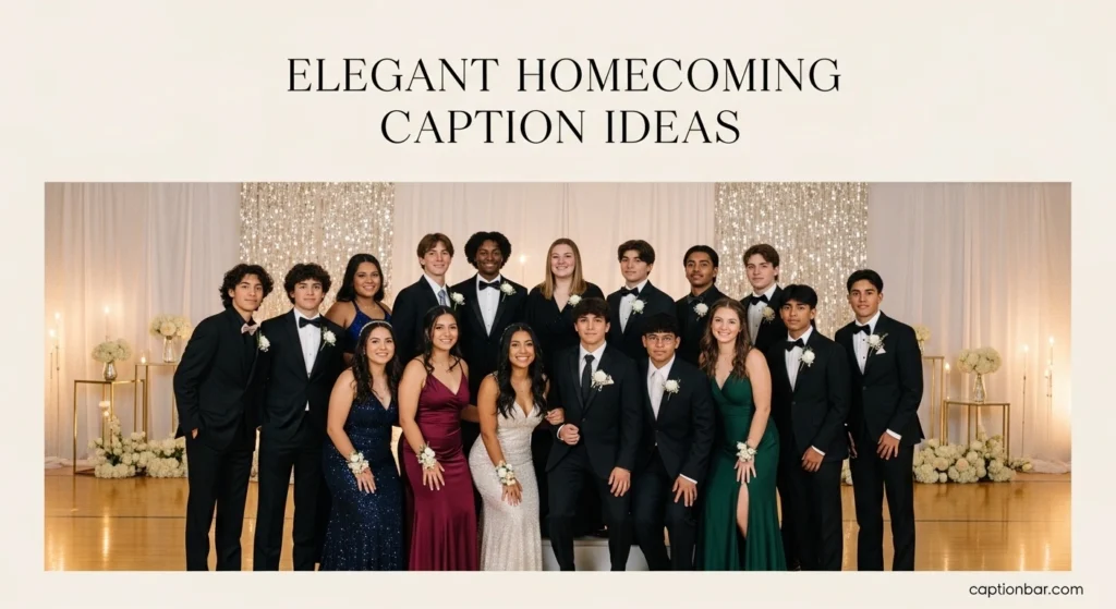 Elegant Homecoming Caption Ideas