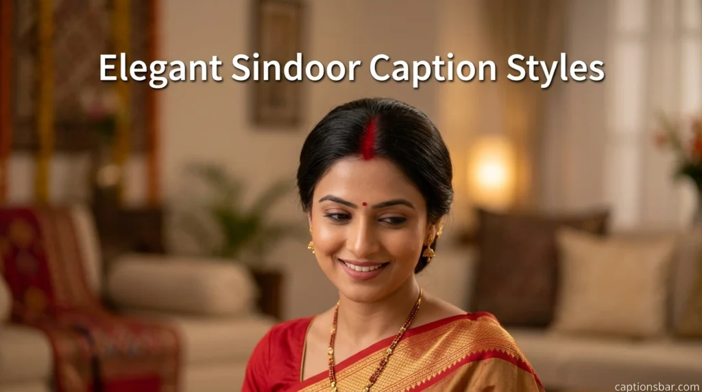 Elegant Sindoor Caption Styles