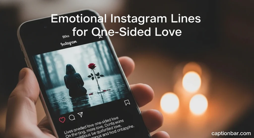 Emotional Instagram Lines for One-Sided Love