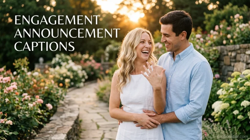 Engagement Announcement Captions