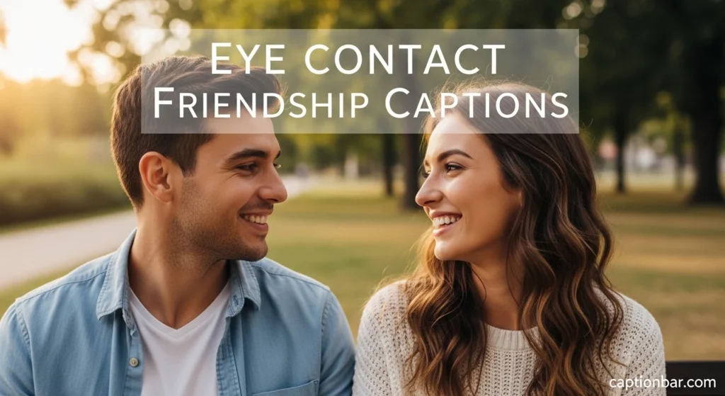 Eye Contact Friendship Captions