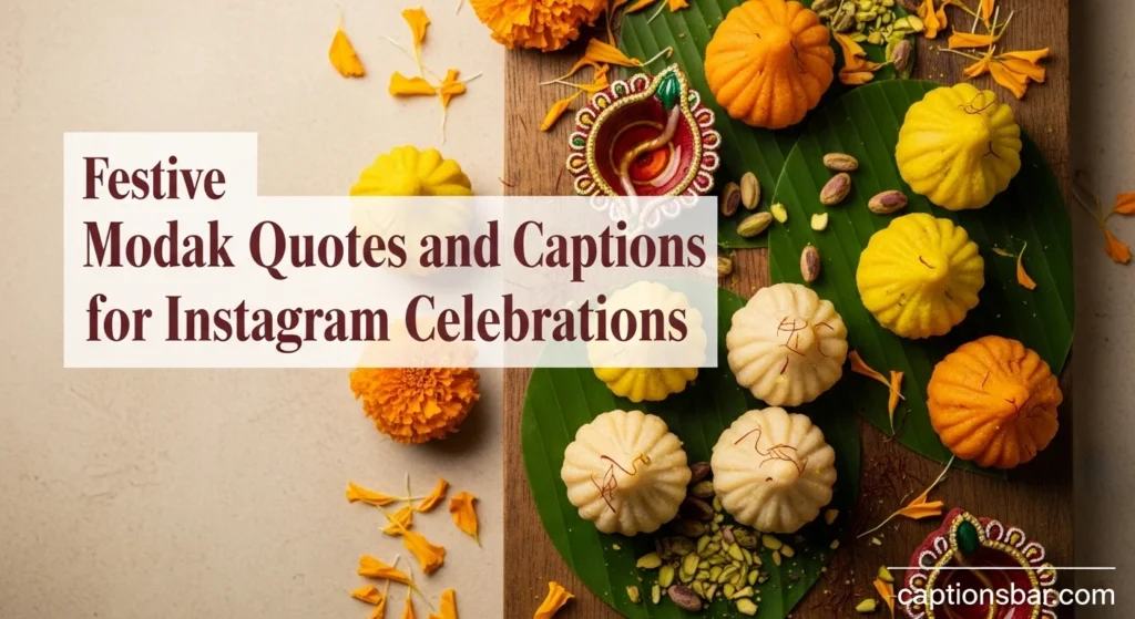 Festive Modak Quotes and Captions for Instagram Celebrations