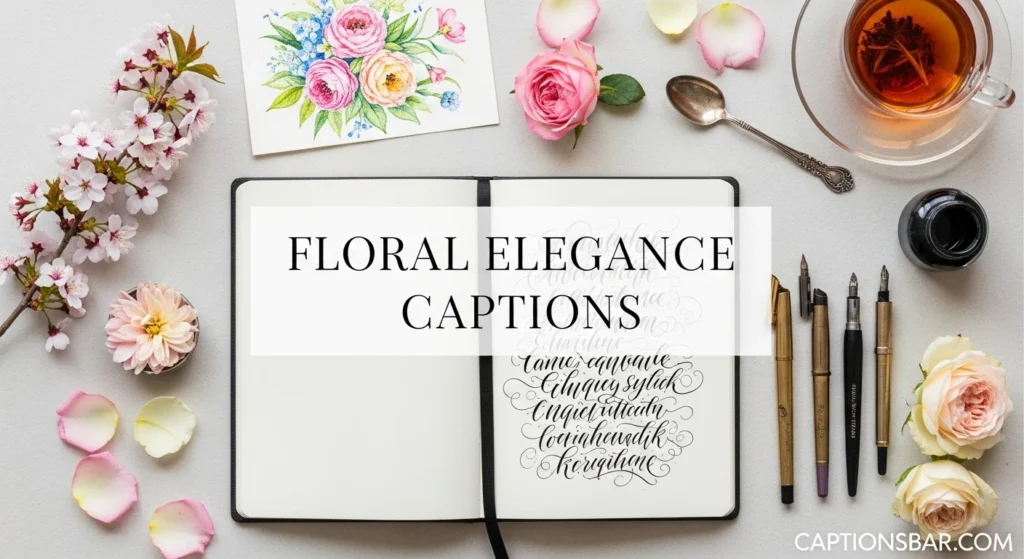 Floral Elegance Captions