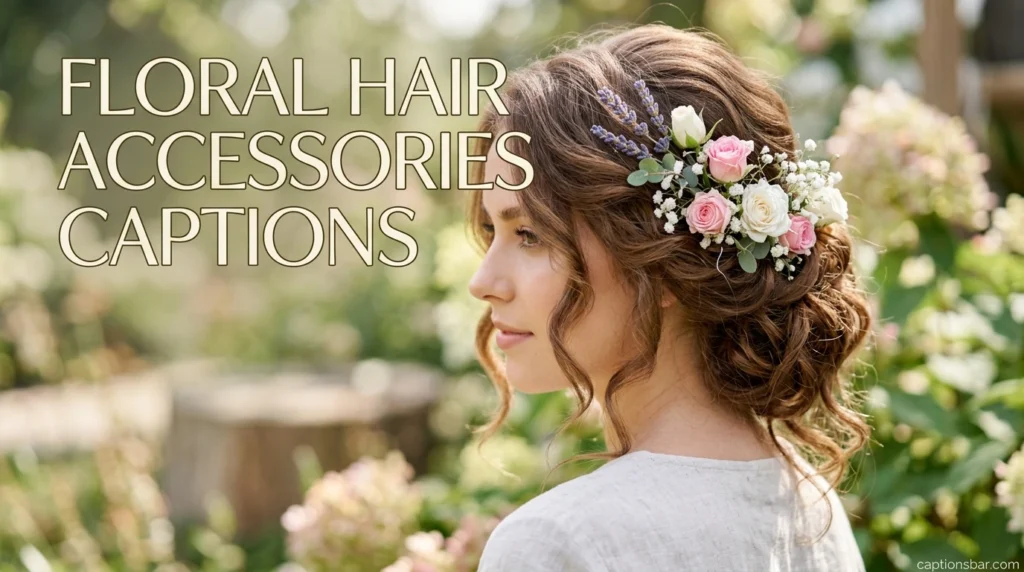 Floral Hair Accessories Captions