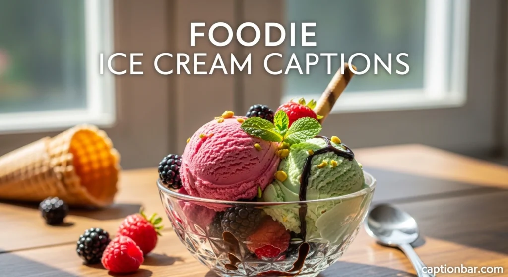 Foodie Ice Cream Captions
