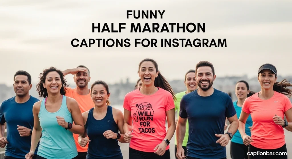 Funny Half Marathon Captions for Instagram