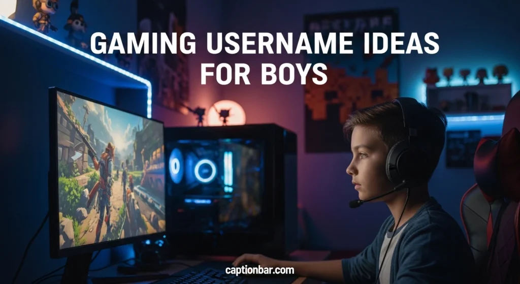 Gaming Username Ideas for Boys