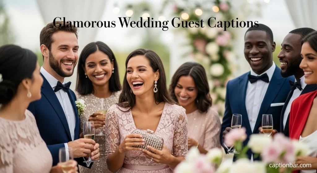 Glamorous Wedding Guest Captions