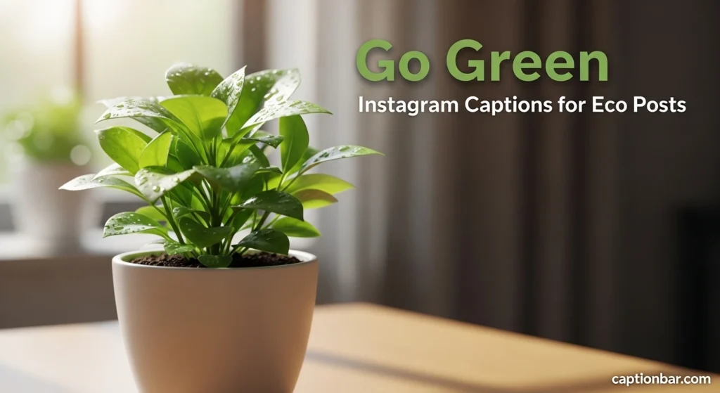 Go Green Instagram Captions for Eco Posts