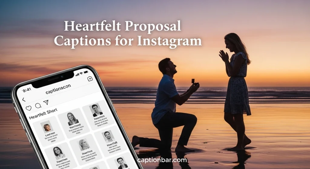 Heartfelt Proposal Captions for Instagram