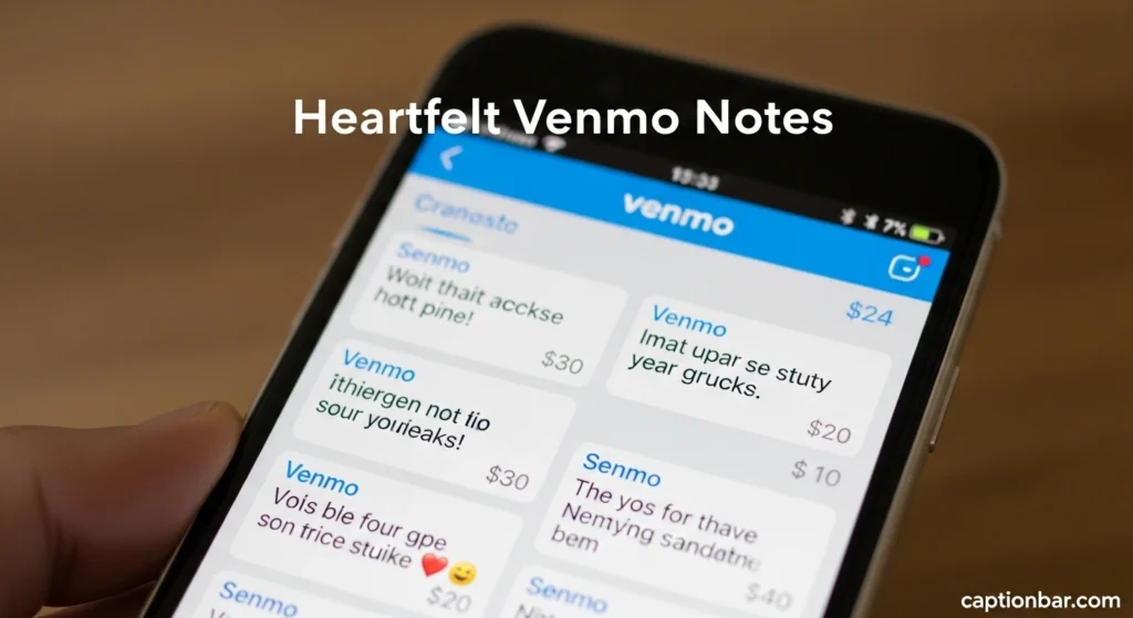 Heartfelt Venmo Notes