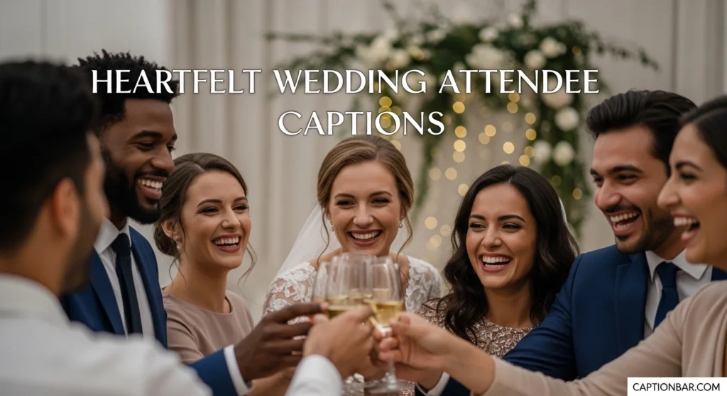 Heartfelt Wedding Attendee Captions