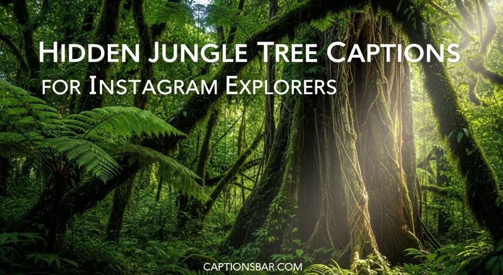 Hidden Jungle Tree Captions for Instagram Explorers