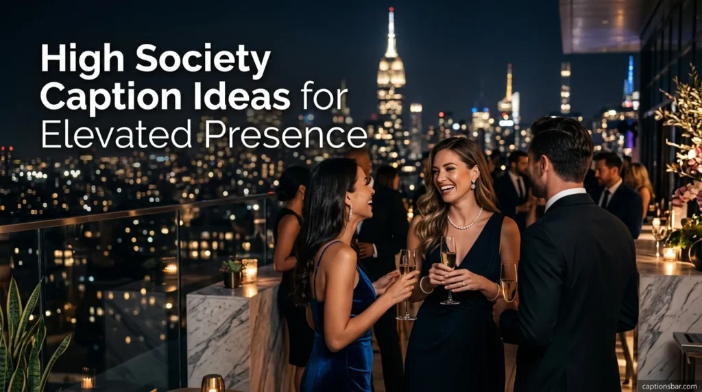 High Society Caption Ideas for Elevated Presence