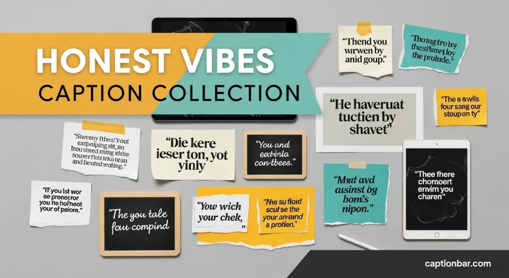 Honest Vibes Caption Collection