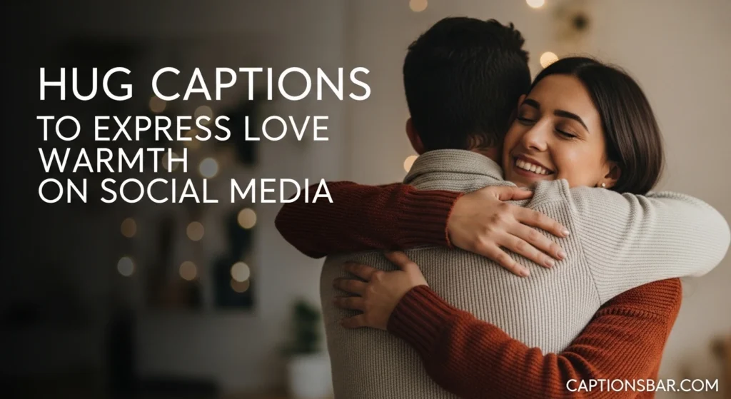 Hug Captions to Express Love Warmth on Social Media