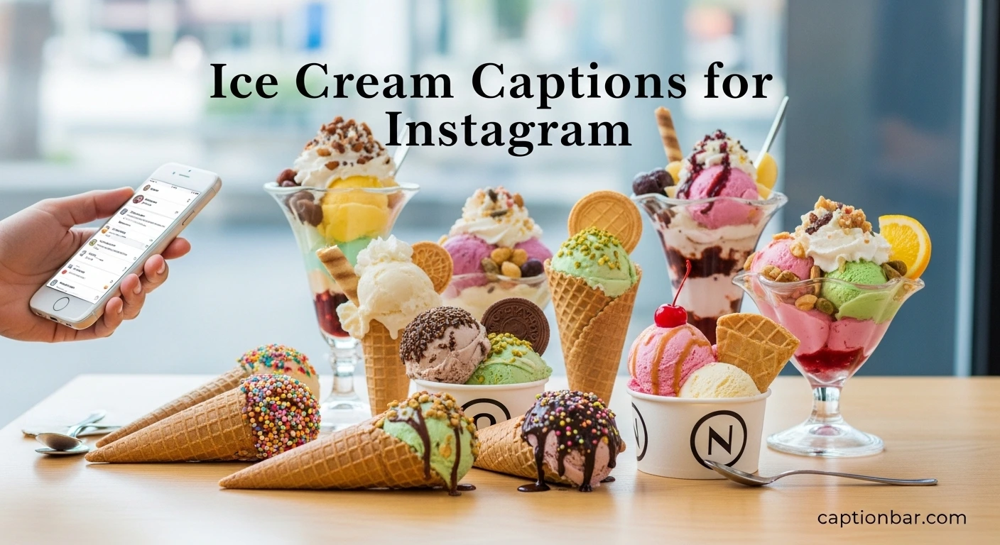 Ice Cream Captions for Instagram