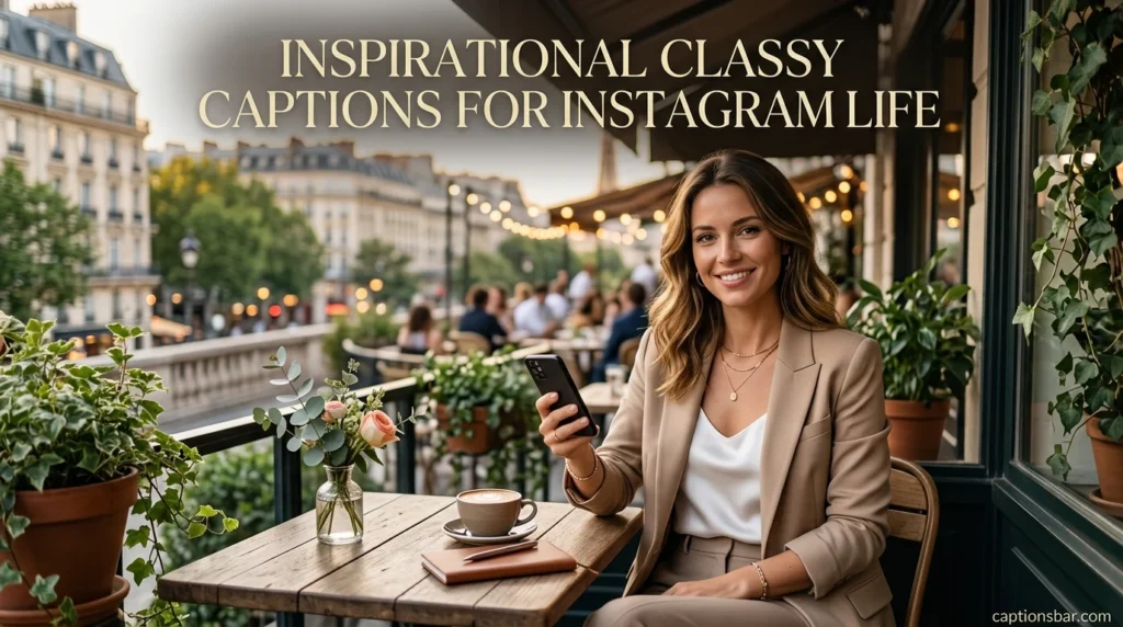Inspirational Classy Captions for Instagram Life