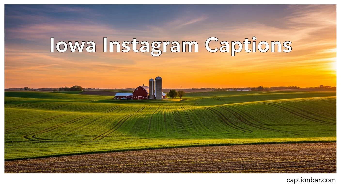 Iowa Instagram Captions