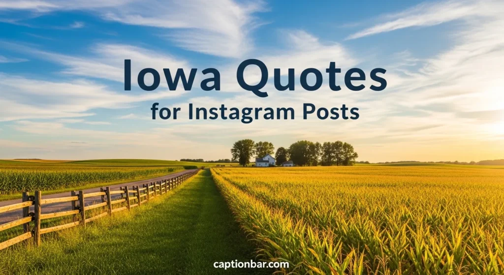 Iowa Quotes for Instagram Posts