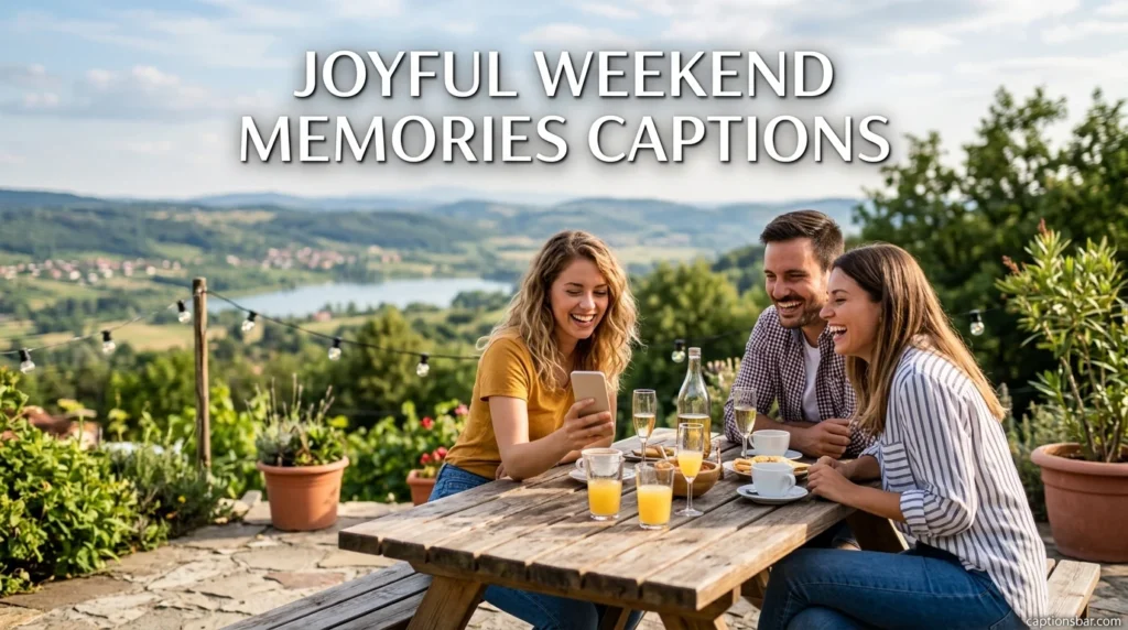 Joyful Weekend Memories Captions
