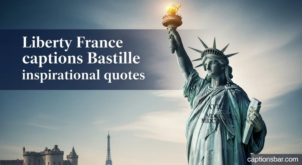 Liberty France captions Bastille inspirational quotes