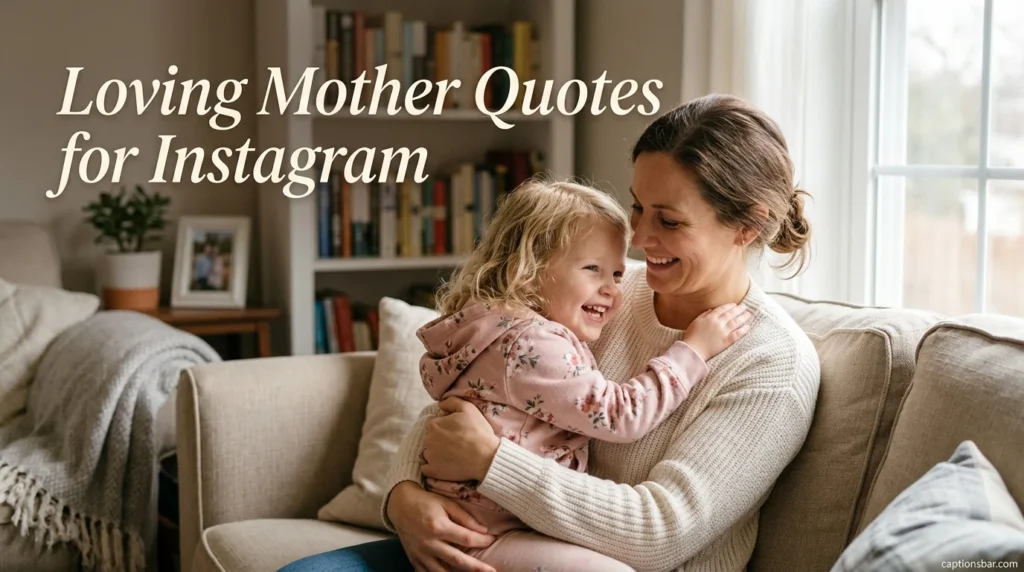 Loving Mother Quotes for Instagram