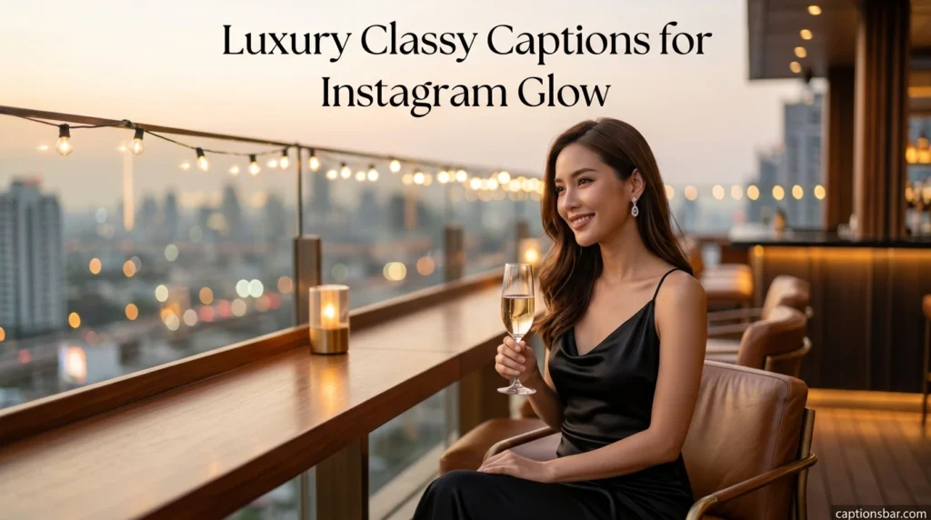 Luxury Classy Captions for Instagram Glow