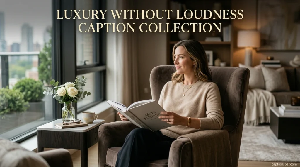 Luxury Without Loudness Caption Collection