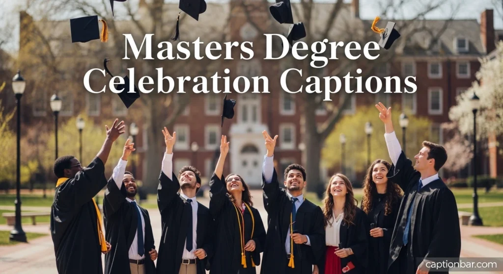 Masters Degree Celebration Captions