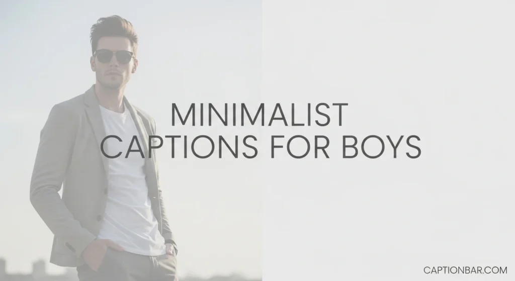 Minimalist Captions for Boys