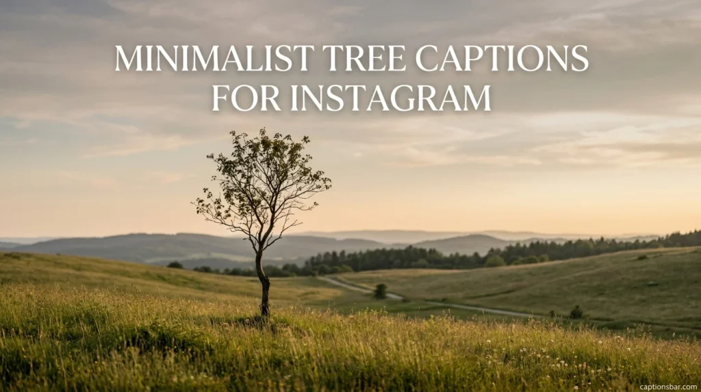 Minimalist Tree Captions for Instagram