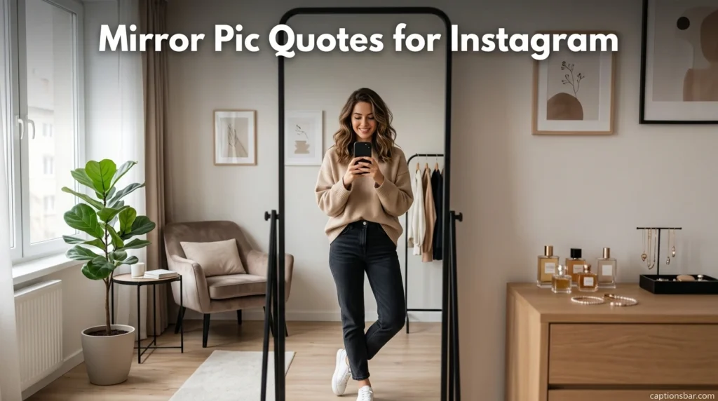 Mirror Pic Quotes for Instagram