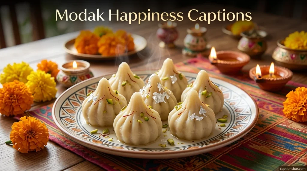 Modak Happiness Captions