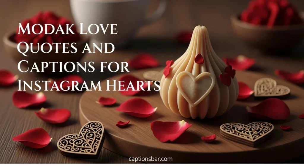 Modak Love Quotes and Captions for Instagram Hearts