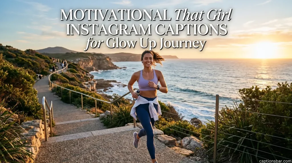 Motivational That Girl Instagram Captions for Glow Up Journey