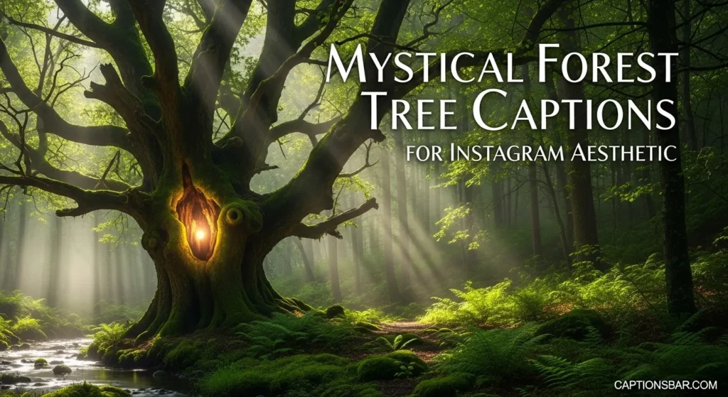 Mystical Forest Tree Captions for Instagram Aesthetic