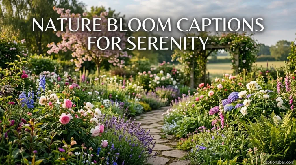 Nature Bloom Captions for Serenity
