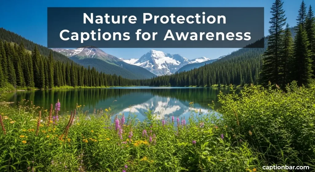 Nature Protection Captions for Awareness