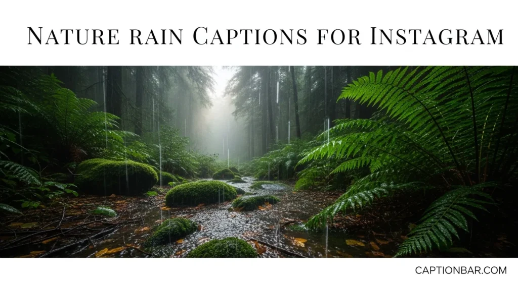 Nature Rain Captions for Instagram