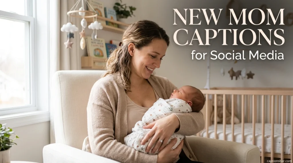 New Mom Captions for Social Media