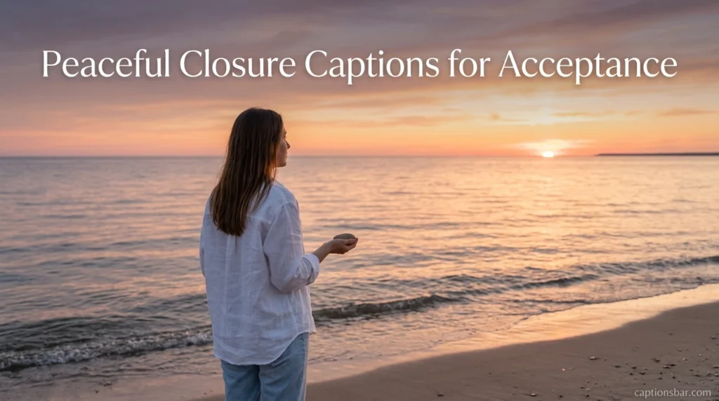 Peaceful Closure Captions for Acceptance