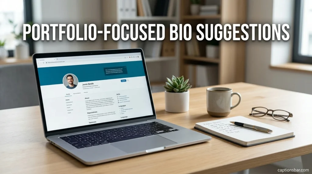 Portfolio-Focused Bio Suggestions