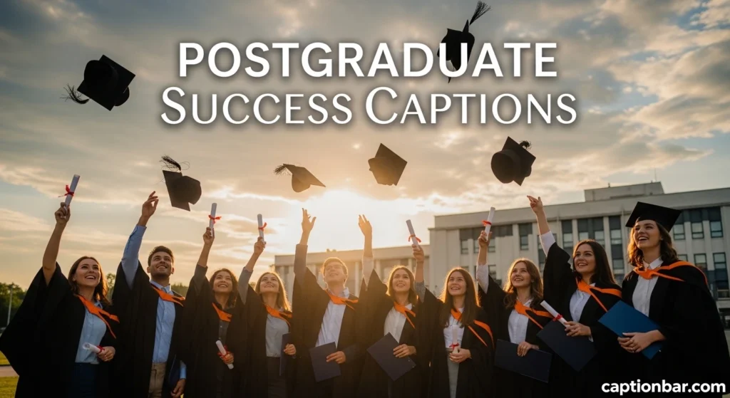 Postgraduate Success Captions