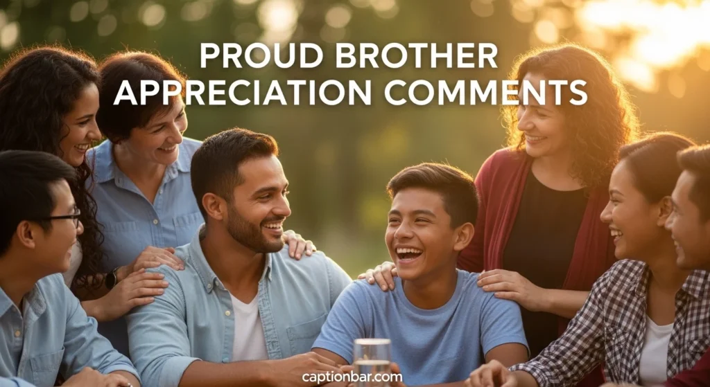 Proud Brother Appreciation Comments